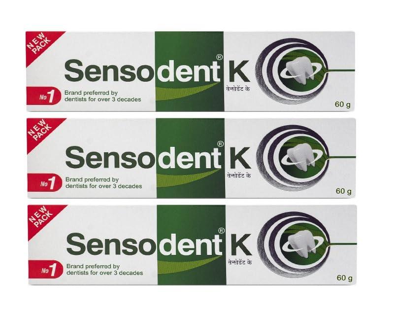 INDOCO REMEDIES LTD Sensodent K Toothpaste - 60gm Pack Of 3