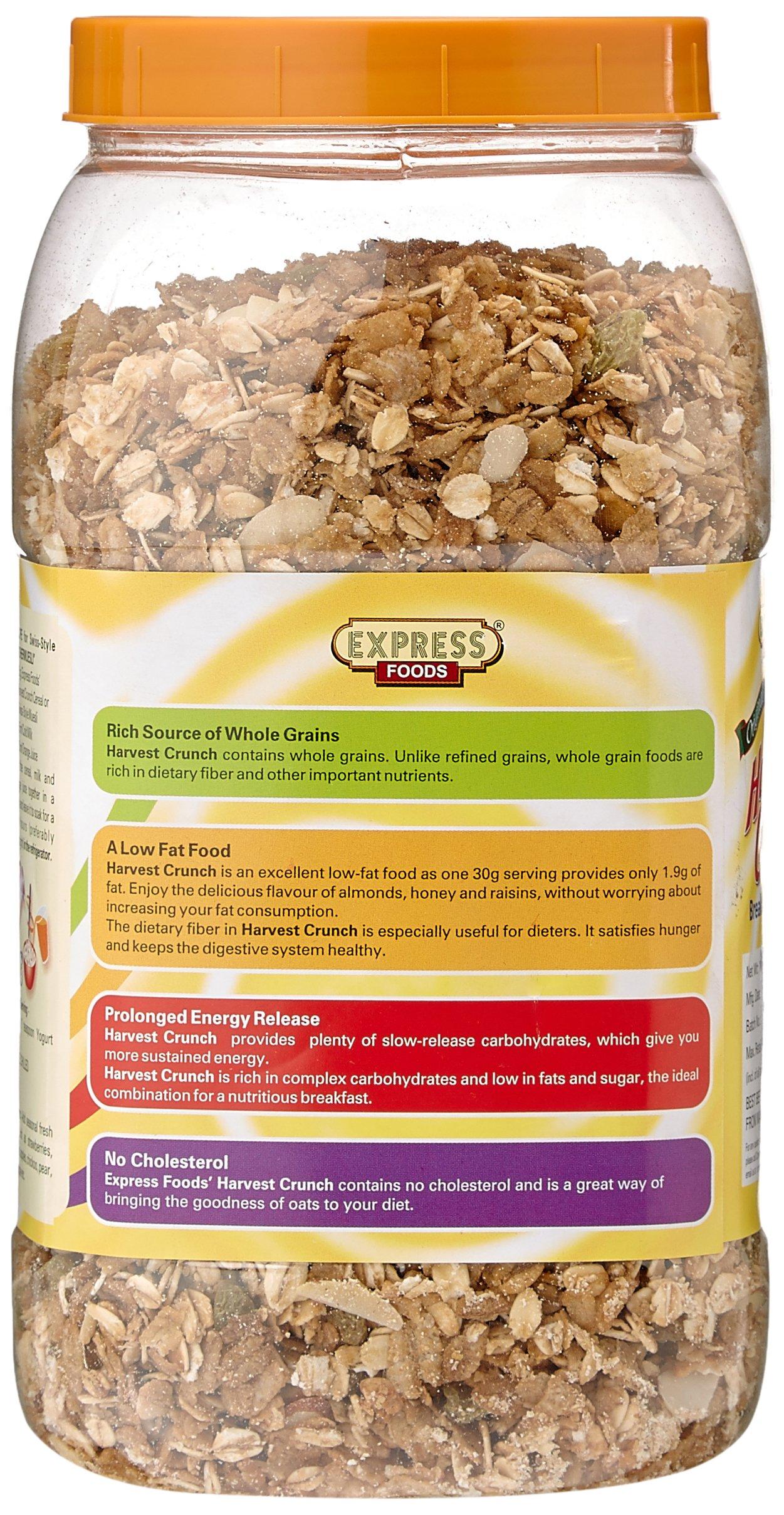 Express Foods Express Foods Harvest Crunch Breakfast Cereal, No Added Sugar Jar, 1kg