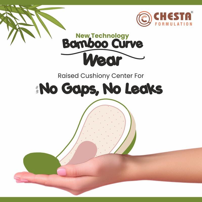 Helium Helium Biodegradable Bamboo Premium Sanitary Pads - (Pack Of 20 Pads - XXL,330mm),Pure Cottene,100% Rash-Free,Full-Day&Full-Night,High Absorbent,Chlorine Free,Fragrance Free.