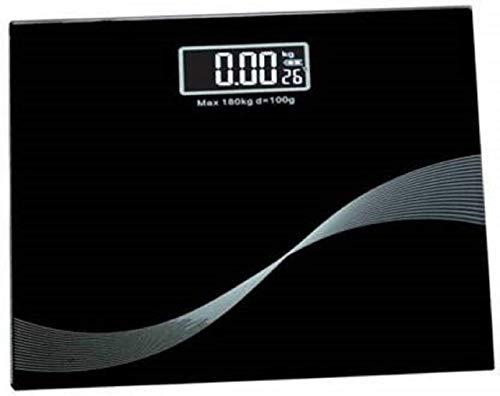 Vandan Vandan black Glass Electronic weight machine for body weight,Thick Tempered Glass & Electronic Digital Personal Bathroom Health Body Weight Weighing Scale,Black,body weight machine,