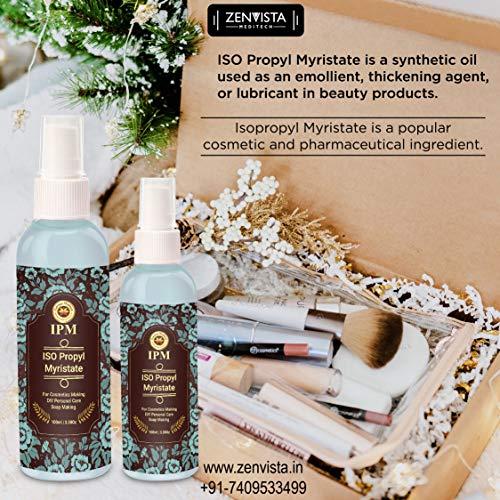Zenvista Meditech Zenvista Meditech ISO Propyl Myristate (IPM), Use In Facial Creams, Gel, Best For Soap Making, DIY Personal Care, Cosmetics Making,100 ml
