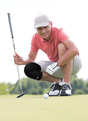 Dr. Arthritis Dr. Arthritis Copper Infused Knee Brace / Compression Sleeve / Support + Doctor Written Handbook (Single), (Black, L)