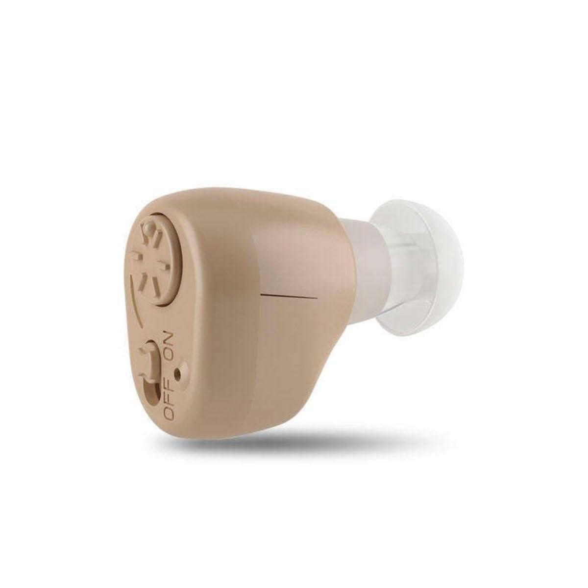 Aika AA Super Axon K-86 Behind Ear Sound Amplifier Hearing Aid Machine with Battery Suitable for upto 60% Hearing Loss Ear (For Single Ear, With 3 Month Warranty and Free Special Power Kit Worth 499/-)