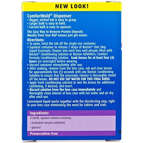 Boston One Step Liquid Enzymatic Lens Cleaner, (0.3 ml EA) 12 Count