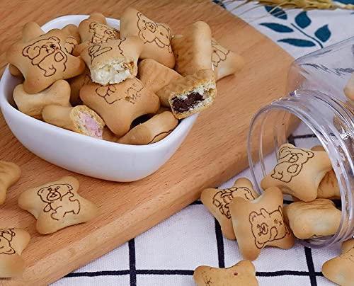 ANUVAN FEEL THE UTSAV Anuvan™ Feel The Utsav Little Bear Chocolate Cream Filled Biscuits And Cookies For Kids | Teddy Bear Fill with Delicious Chocolate (Pack of 2)