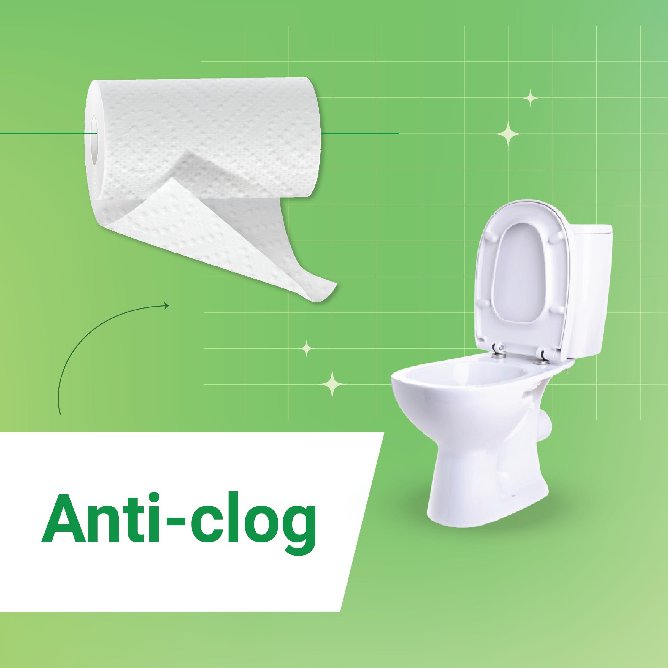 work store C&W Clean & White 2 Ply Eco-friendly Toilet Tissue Paper Roll - Pack of 20 Tissue Sheets (Size 10x11 cms, 150 gms), 150 Pulls | Improved comfort, Softness & High Absorbency