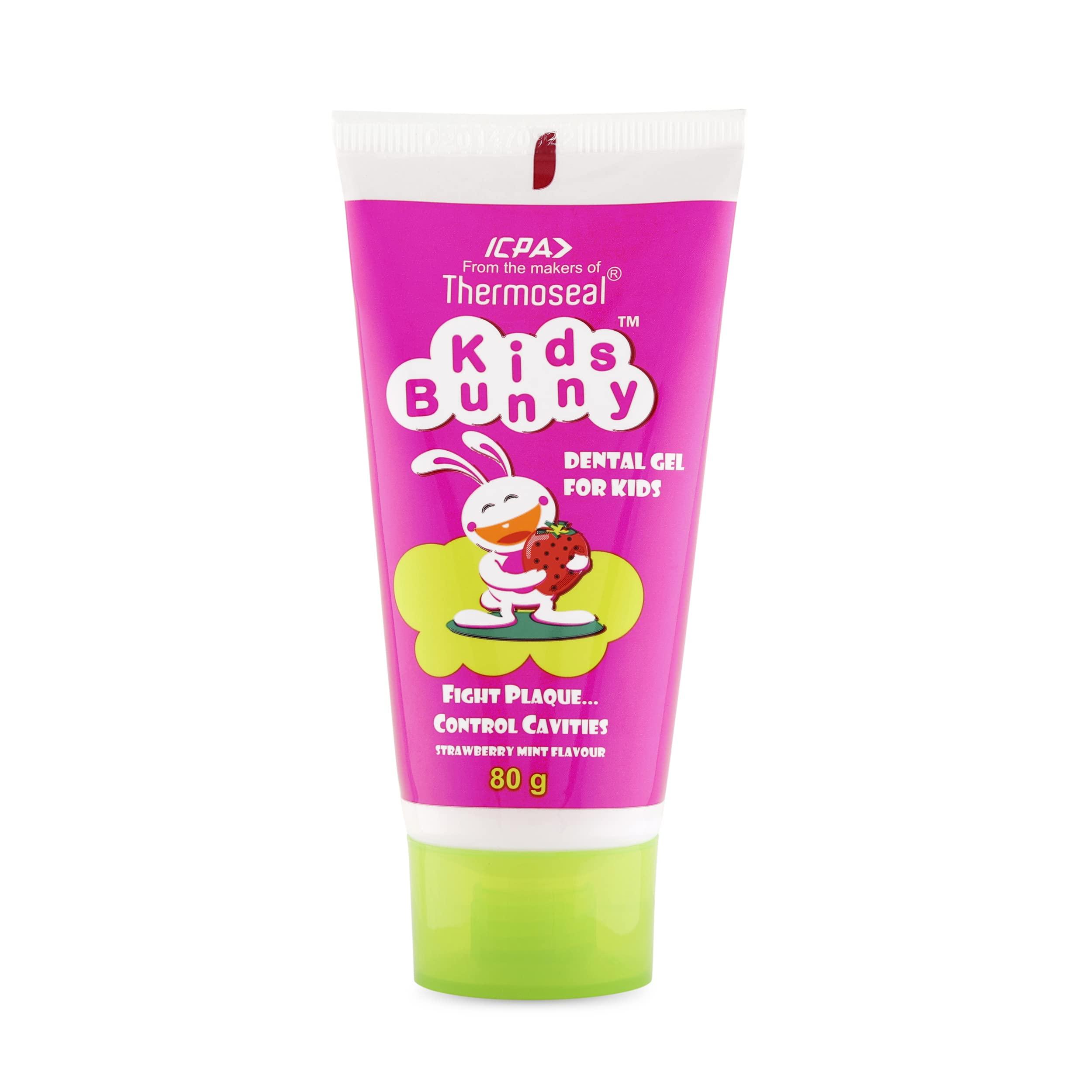 ICPA ICPA Kids Dyny Manual Toothbrush (Pack Of 2) & Kids Bunny Toothpaste 80 Gm For Kids,Assorted