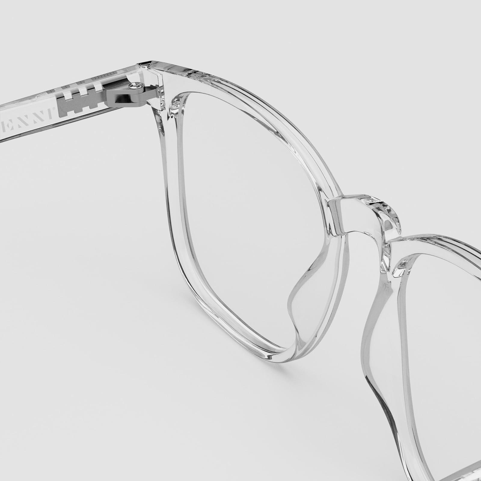 Zenni Optical Zenni Optical Blokz Blue Light Blocking Computer Glasses Square Universal Bridge Fit Clear Frame 2020123