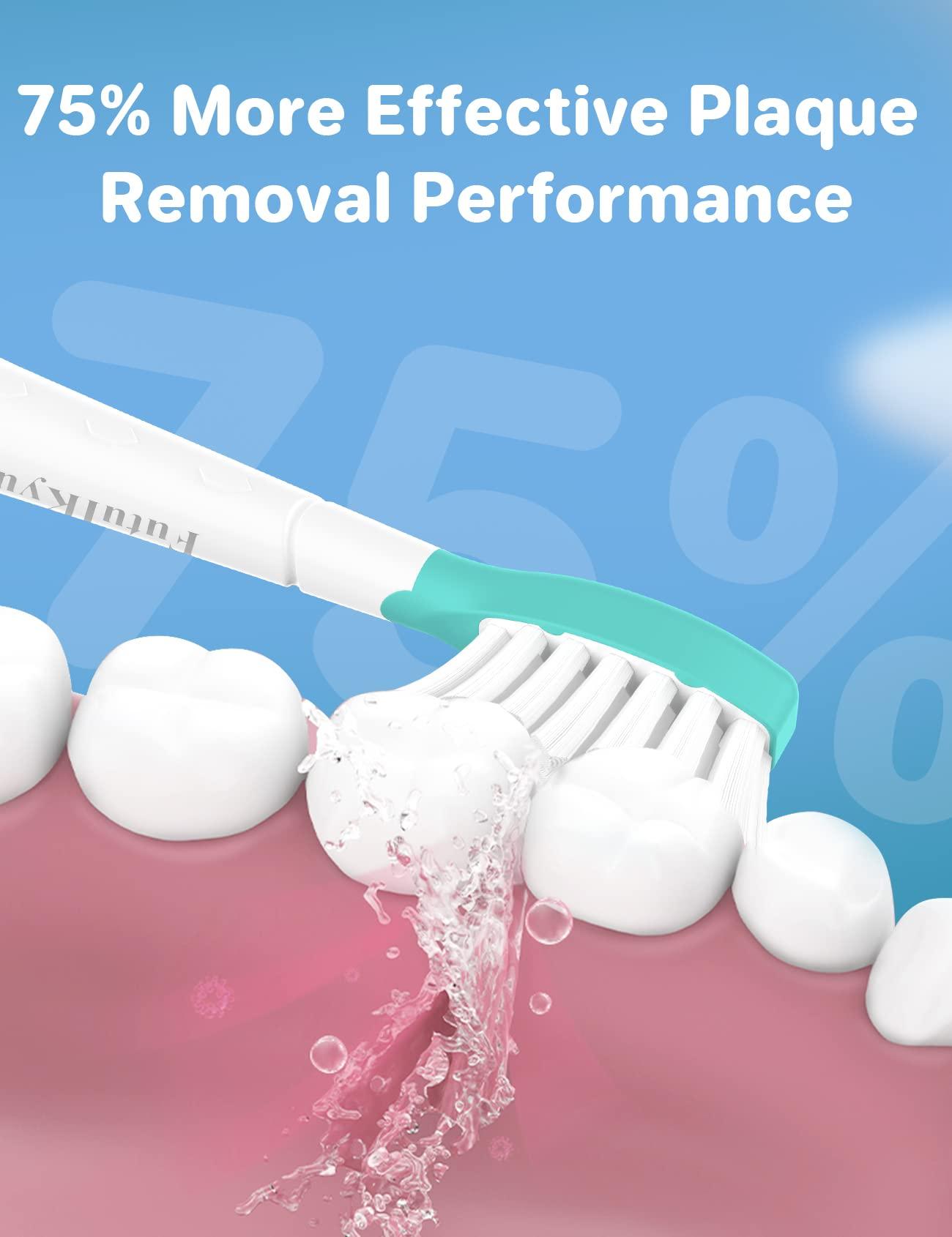 Futulkyus Futulkyus Replacement Heads for Philips Sonicare Kids Toothbrush - Over 7 Years Old Child Standard Soft Electric Children Brush Head for Boy Girl, HX6032/94 HX6042 HX6340 HX6034 HX6321 White 6 Pack