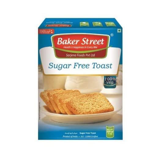 BAKER STREET Baker Street Sugar Free Rusk Toast 200g (Pack of 3)