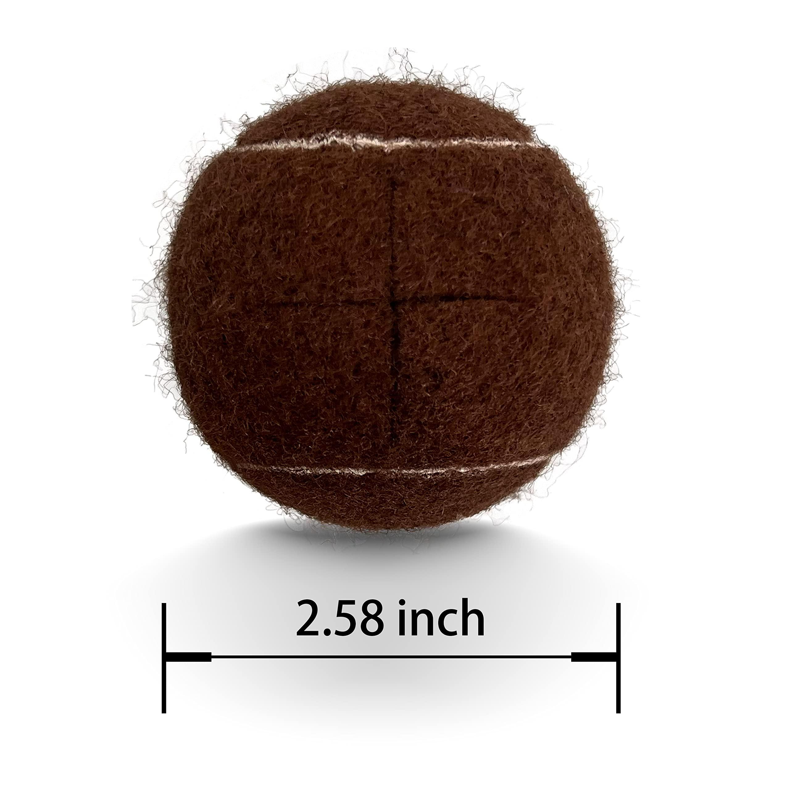 HPWFHPLF HPWFHPLF Walker Tennis Balls, 2PCS Walker Glide Balls, Precut for Easy Installation, Heavy Duty Long Lasting Walker Gliders (Brown)