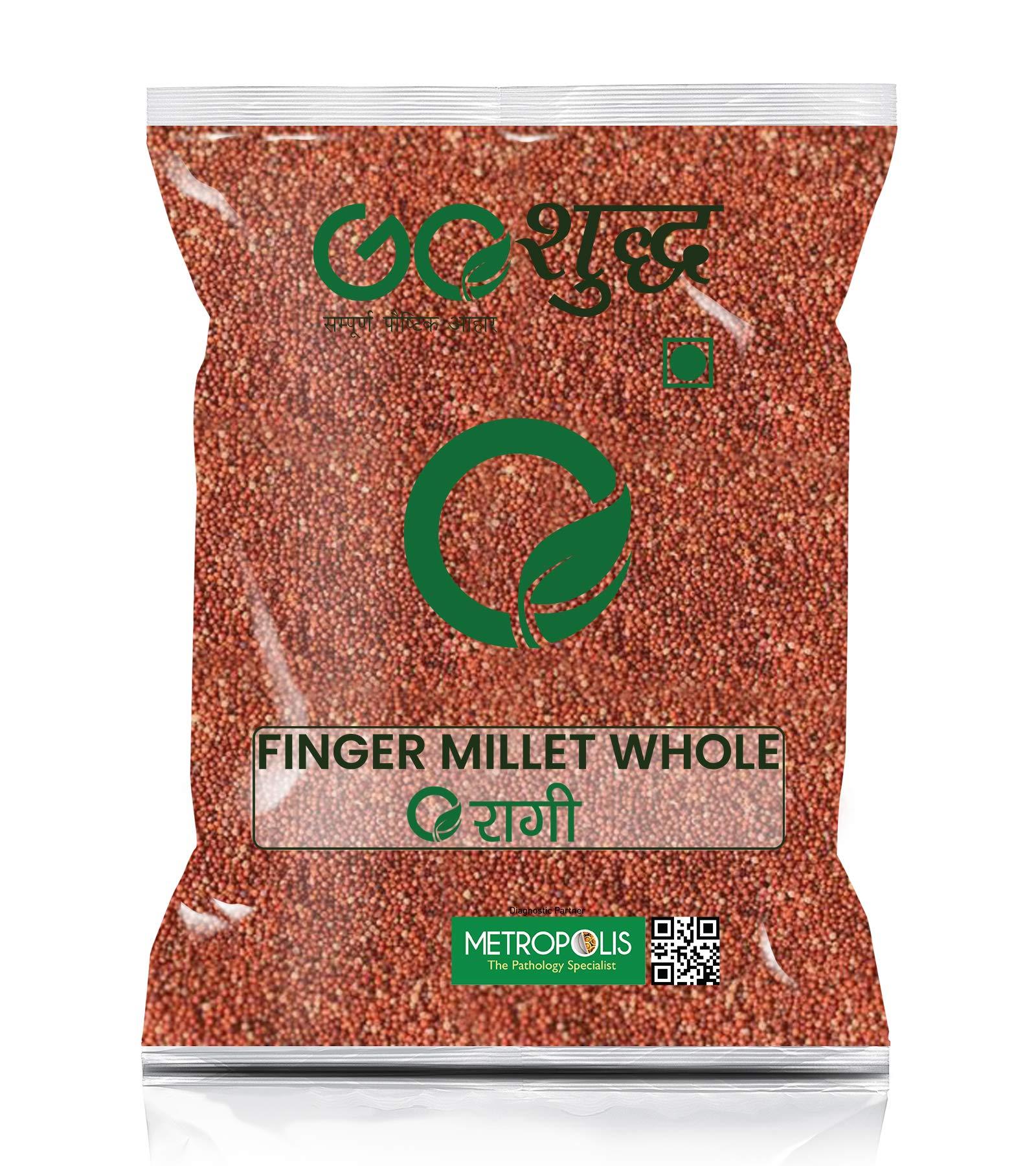 Goshudh-FREEDOM FROM ADULTERATION Goshudh Finger Millet/Ragi Whole 500 gm Packing