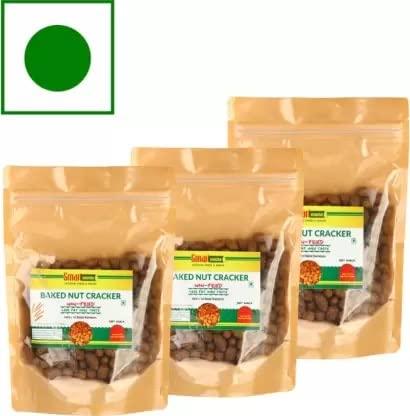 Smart snacks Smart Snacks Baked Nut Crackers Peants Non Fried Healthy Snacks 180 Grams