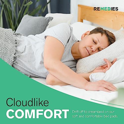 REMEDIES REMEDIES Disposable Underpads 36x36 Inches – Ultra Absorbent 85g Bulk Bed Pads for Adults, Pets, Furniture – Thick Incontinence Bedding & Furniture Protectors – 3 Grams SAP - 50 Count