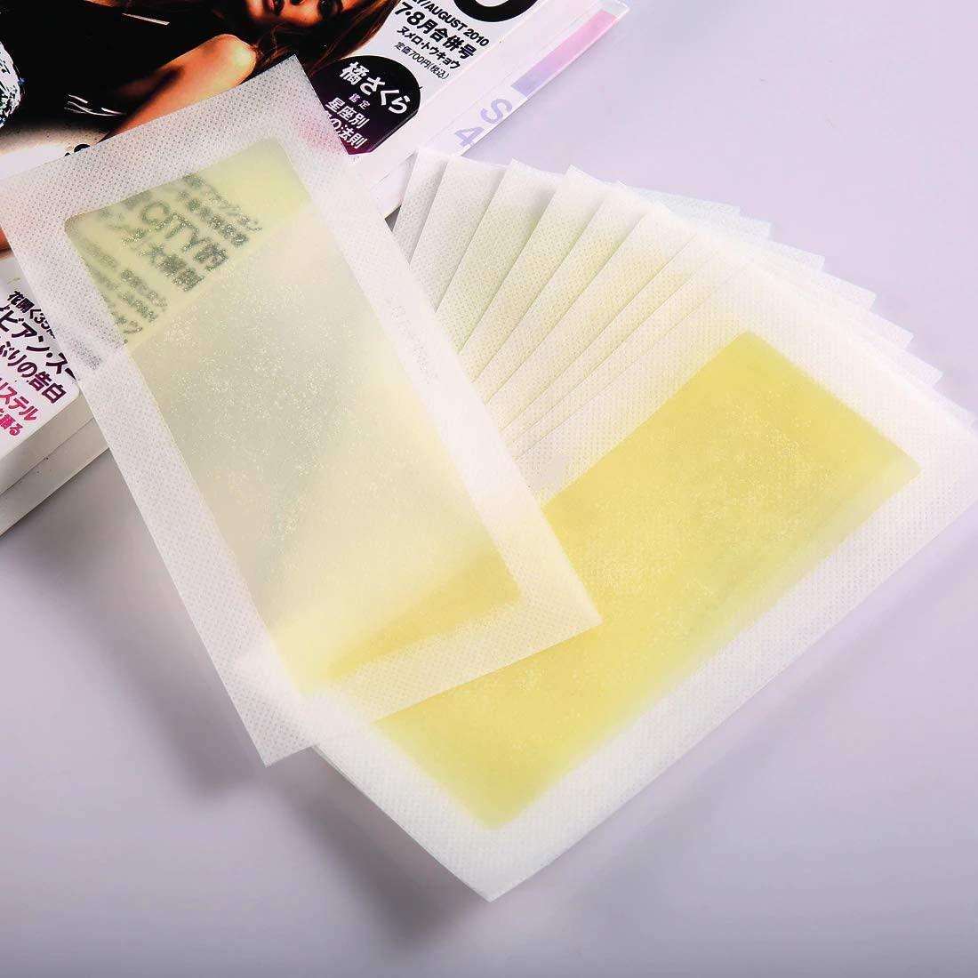 Diver Diver Hair Removal Waxing Strips for Eyebrows Face Upper Lip Chin Facial Wax Strips for Home and Salon for Women and Girls (Pack of 20)