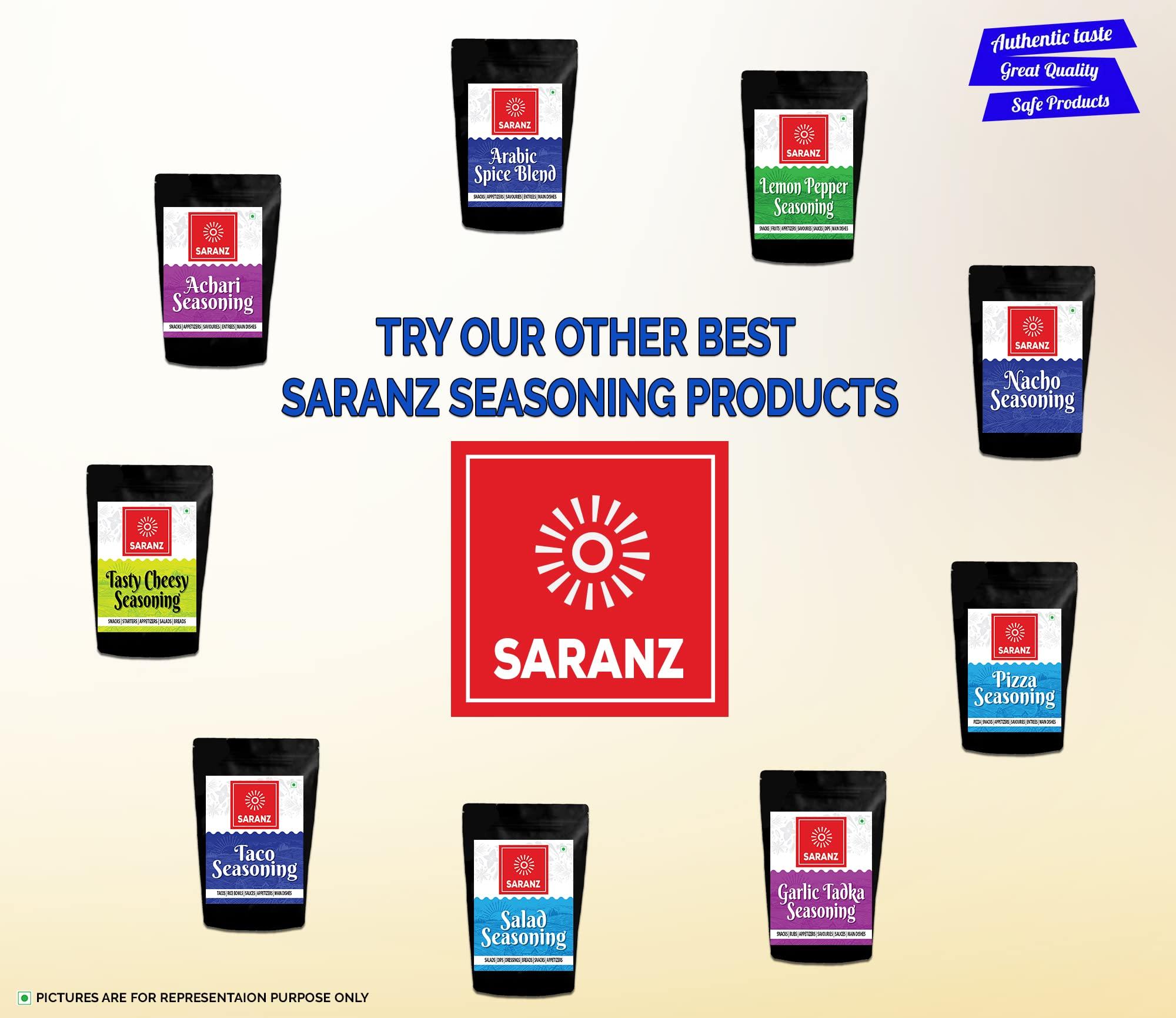 SARANZ SARANZ Ranch Mix Exotic Seasoning Perfect for Snacks, Appetizers, Savouries|Ranch Mix Seasoning with Fresh Ingredients For Dressing | Aromatic and Flavoured Vegan Seasonings |Used Ranch Mix Seasoning in Sauces, Marinades, Dressing, Snacks-100 Grams S