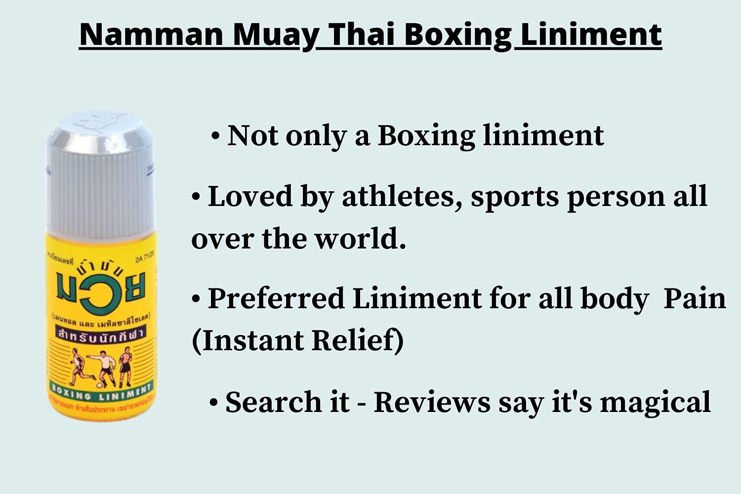 Namman Namman Muay Thai Boxing Oil Liniment Muscular Pain 120cc Bottle