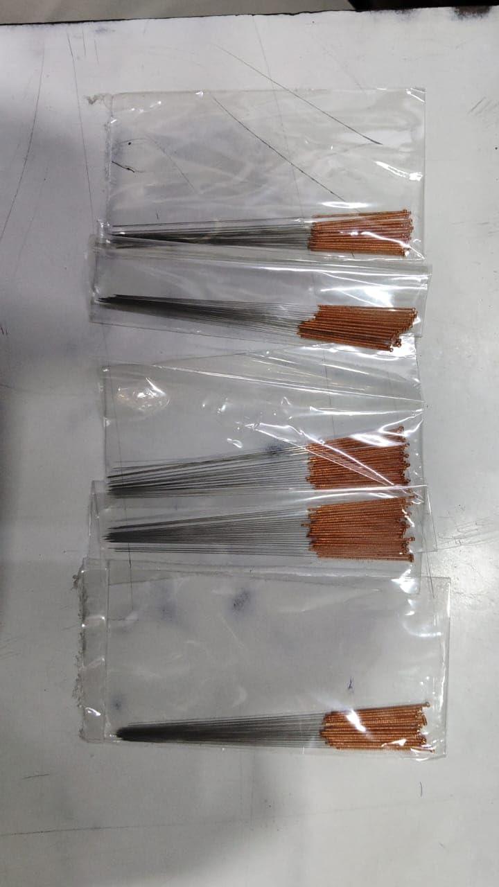 ACS Acupuncture Needles Copper Handle 25 Needle 5 Tube pack of 100 (Size 0.25 x 75 mm) 4 inch needle