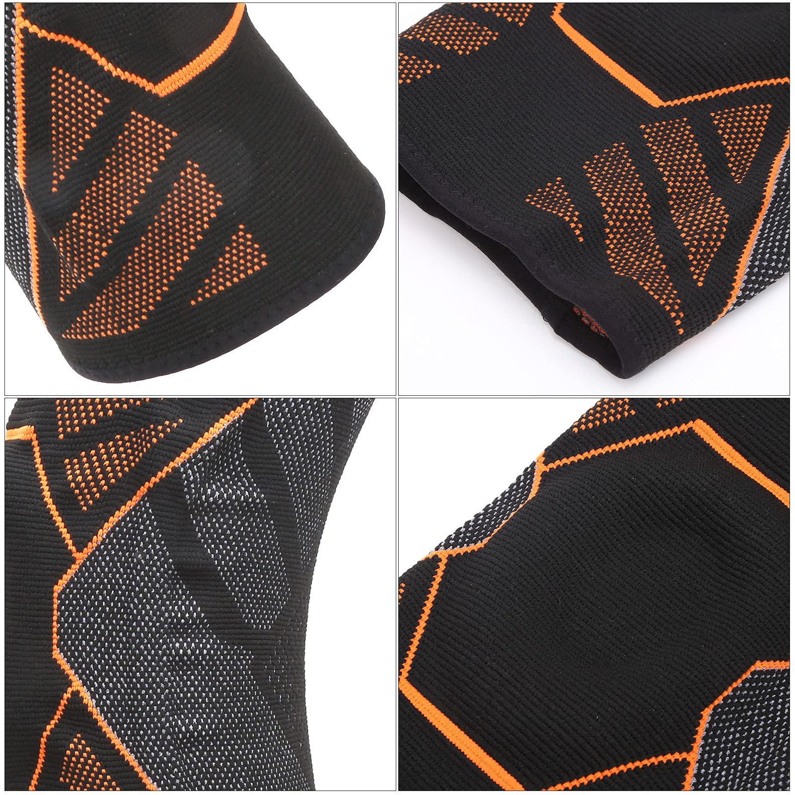 Asixxsix Knee Support, Nylon Knee Compression Sleeve Non-Slip Comfortable for Activities and Sports