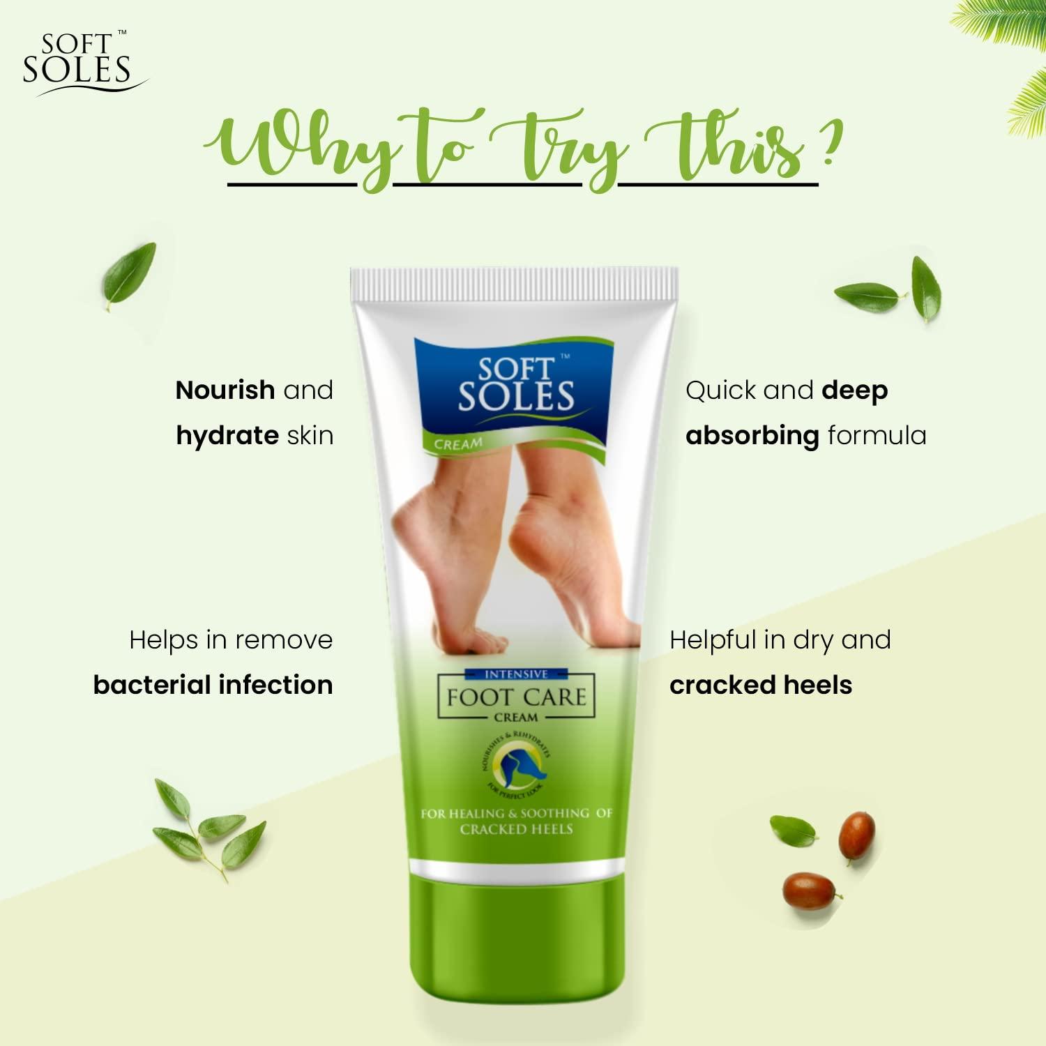 SOFTSOLES Softsoles Foot Cream For Cracked Heel & Rough(30 gm-Pack of 6)-Feet Cream For Dry and Cracked Heel Repair With Benefits Of Jojoba Oil,Bees Wax,Wheat