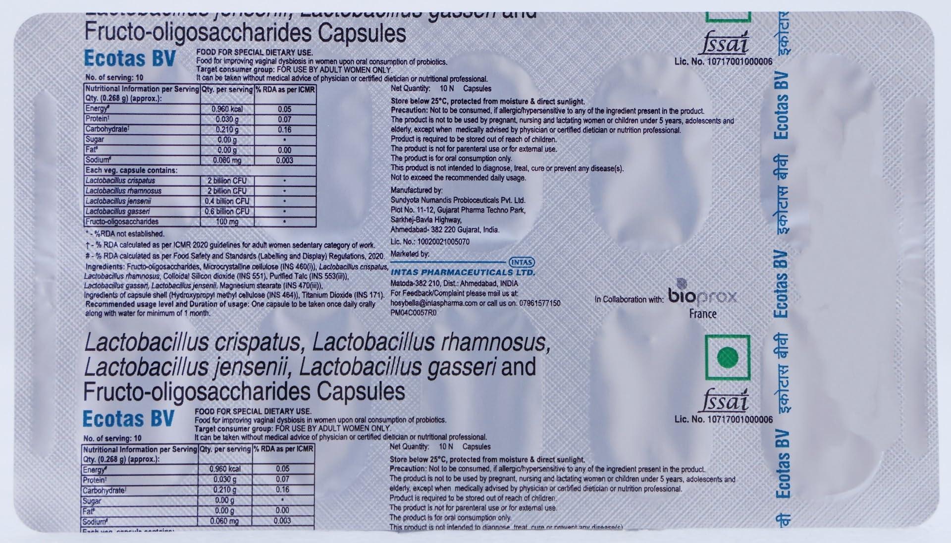 Ecotas Ecotas BV - Strip of 10 Capsule