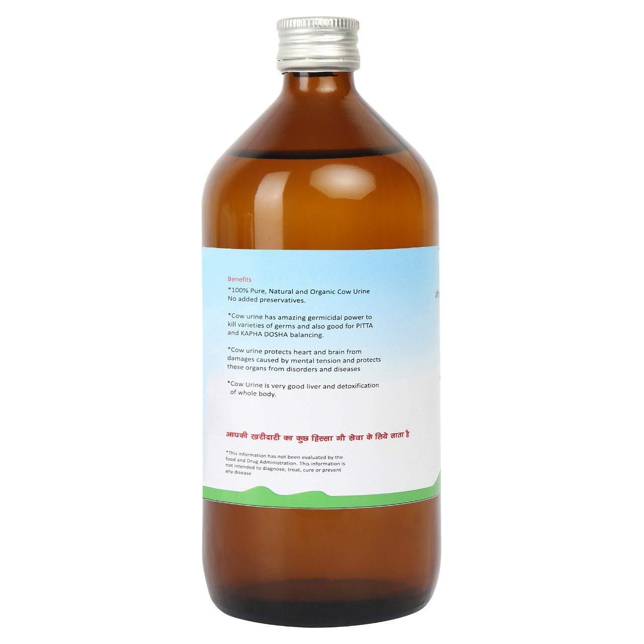 Maven & Bloom Maven & Bloom Fresh A2 Cow Gaumutra Ark A2 Cow Urine 500 ml in Glass Bottle