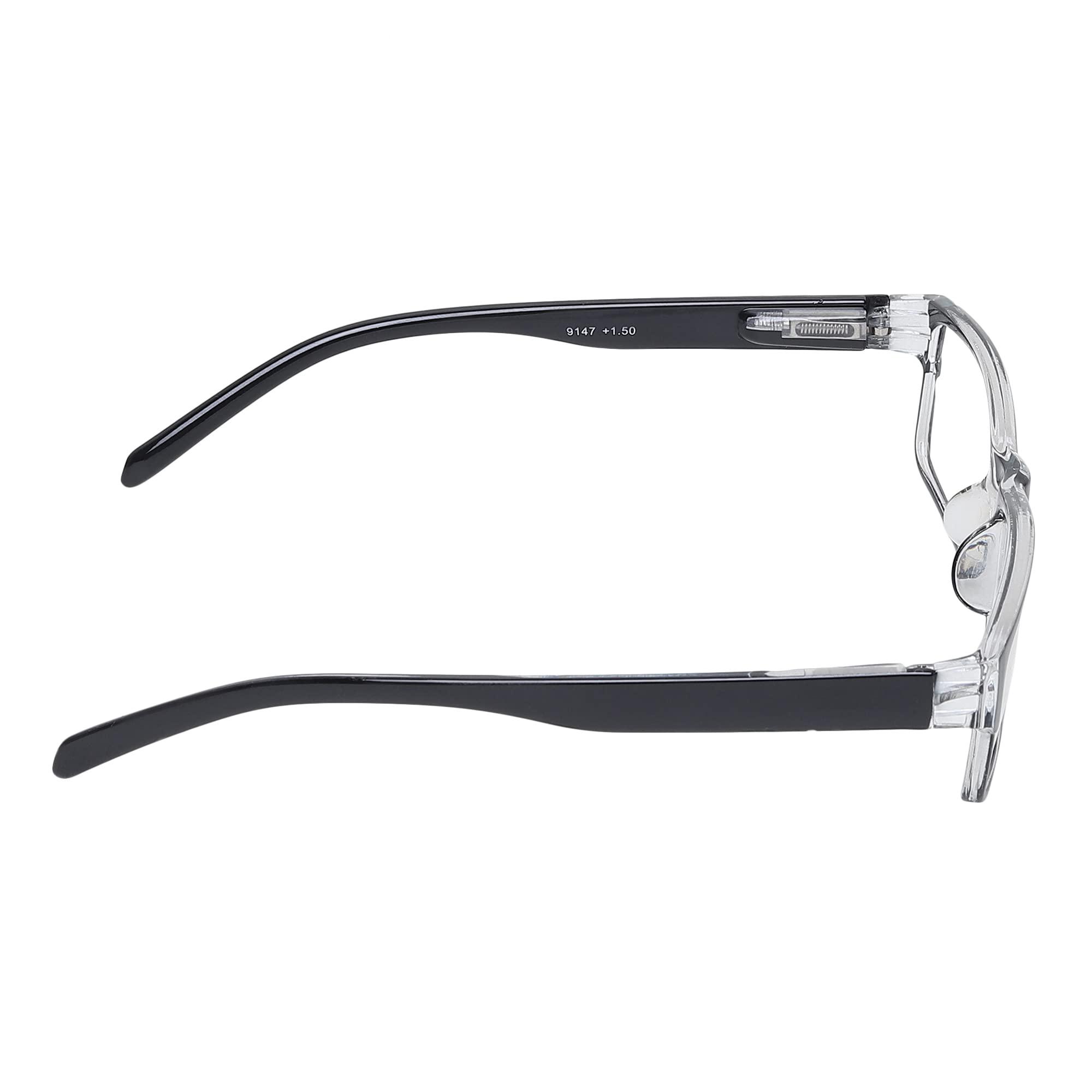 CRIBA CRIBA Stylish Reading Combo Pack of 2 Reading Glasses Power +0.75+1 +1.25 +1.50 +1.75 +2 +2.25 +2.50 +2.75 +3+3.25 For Single Vision Power Eyeglasses C (+3.00)