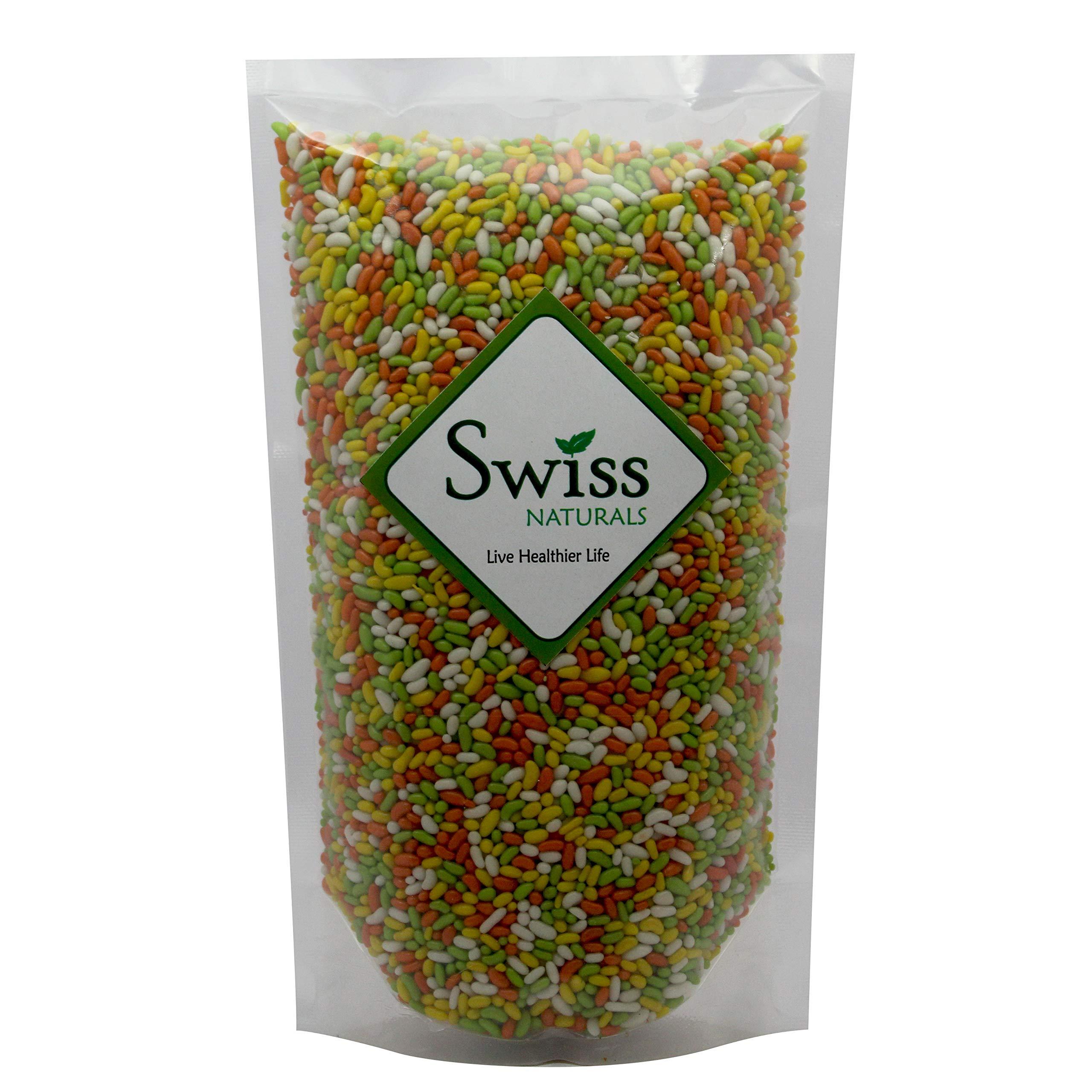Swiss Naturals Swiss Naturals Sugar Coated Fennel Seeds | Sugar Coated Saunf | Colourful Fennel Candy | Tini Mini Mukhwas 900g