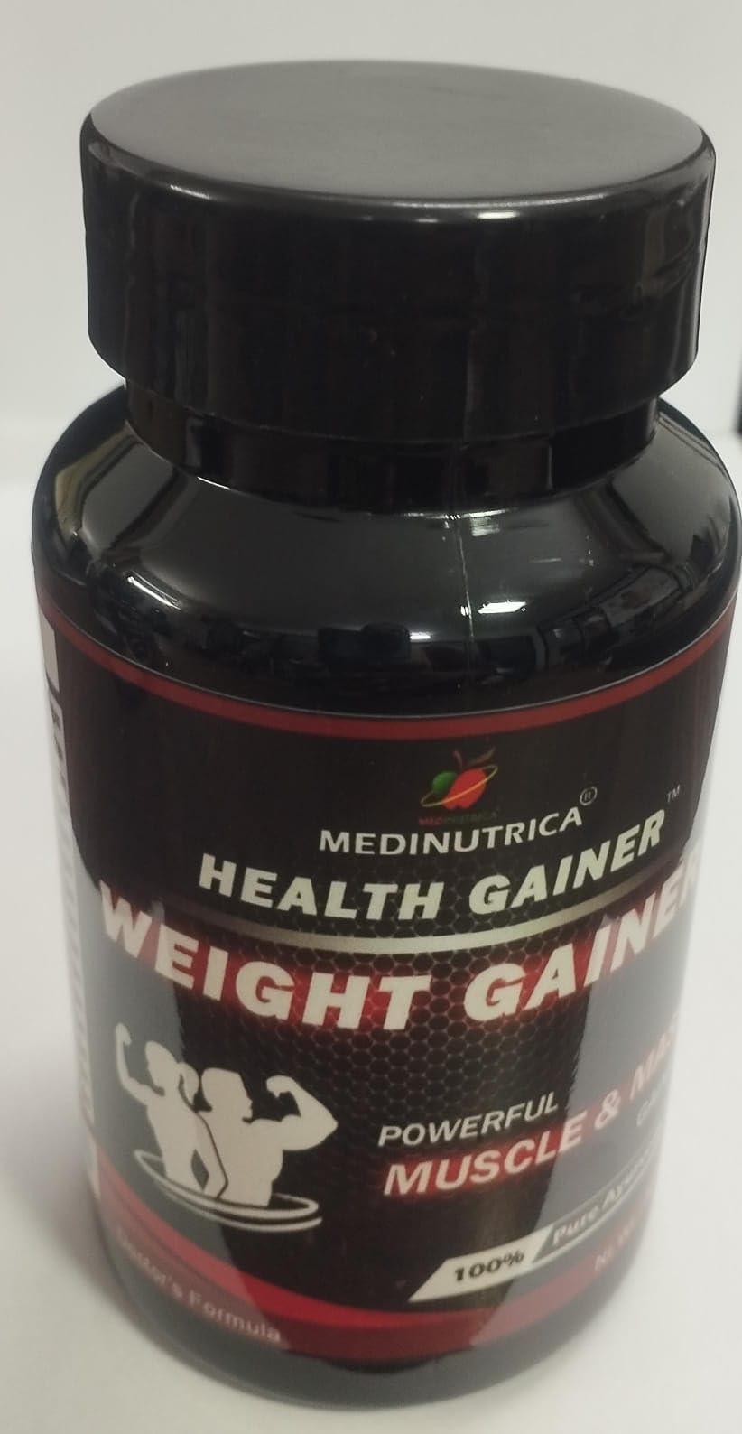 MEDINUTRICA Medinutrica Ayurvedic Weight & Muscle Gainer Powder | Improved Stamina & Strength- 100gm