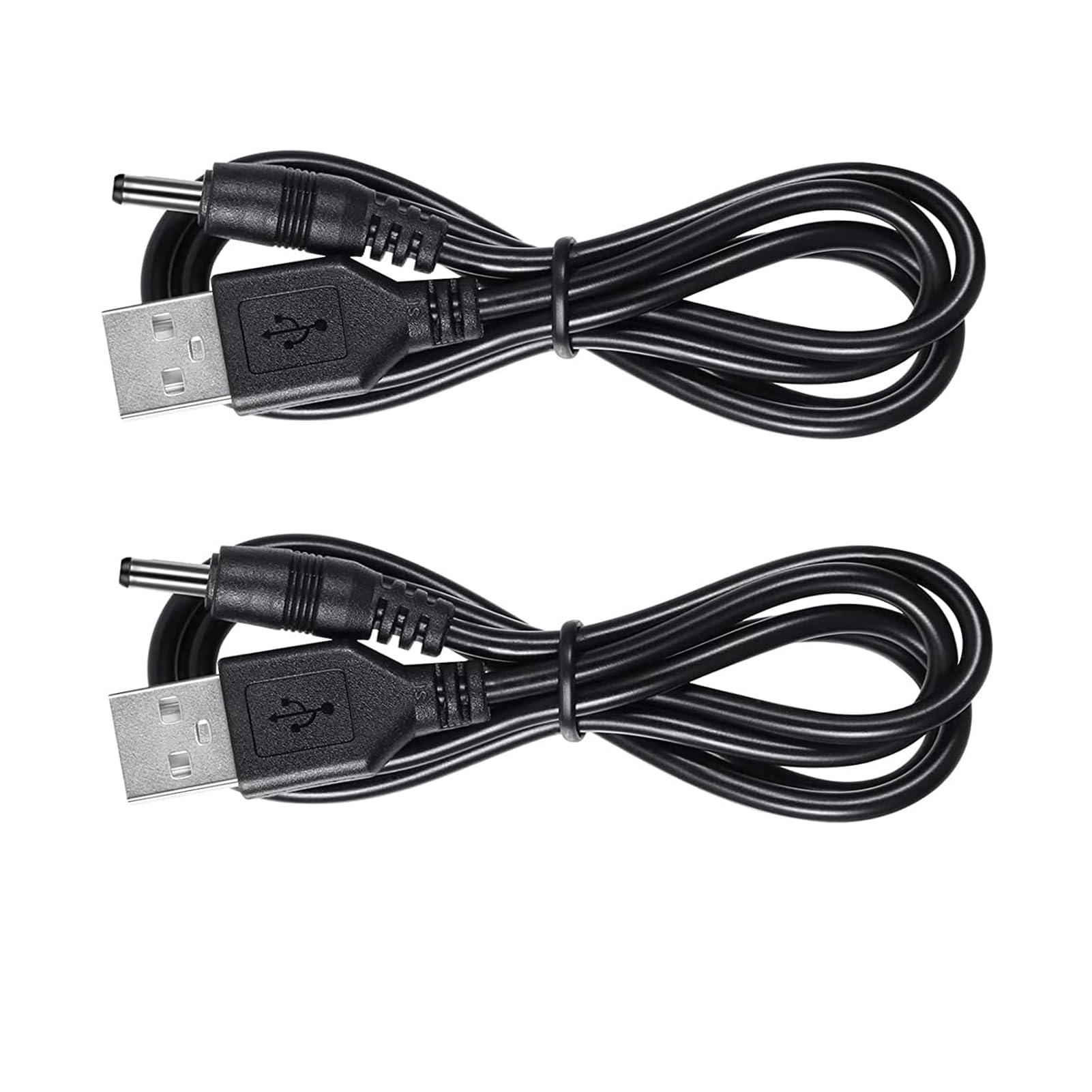 PDEEY Charger Cable Replacement for Fairywill/Dnsly/Initio/Vekkia Electric Toothbrush, USB Charging Cord 3 ft (2-Pack)