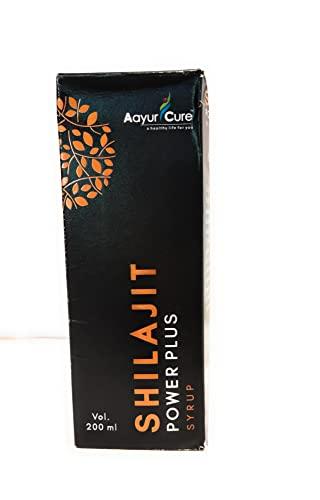 Aayur Cure Shilajit/Shilajeet Power Plus Syrup 200ml -For Endurance and Stamina