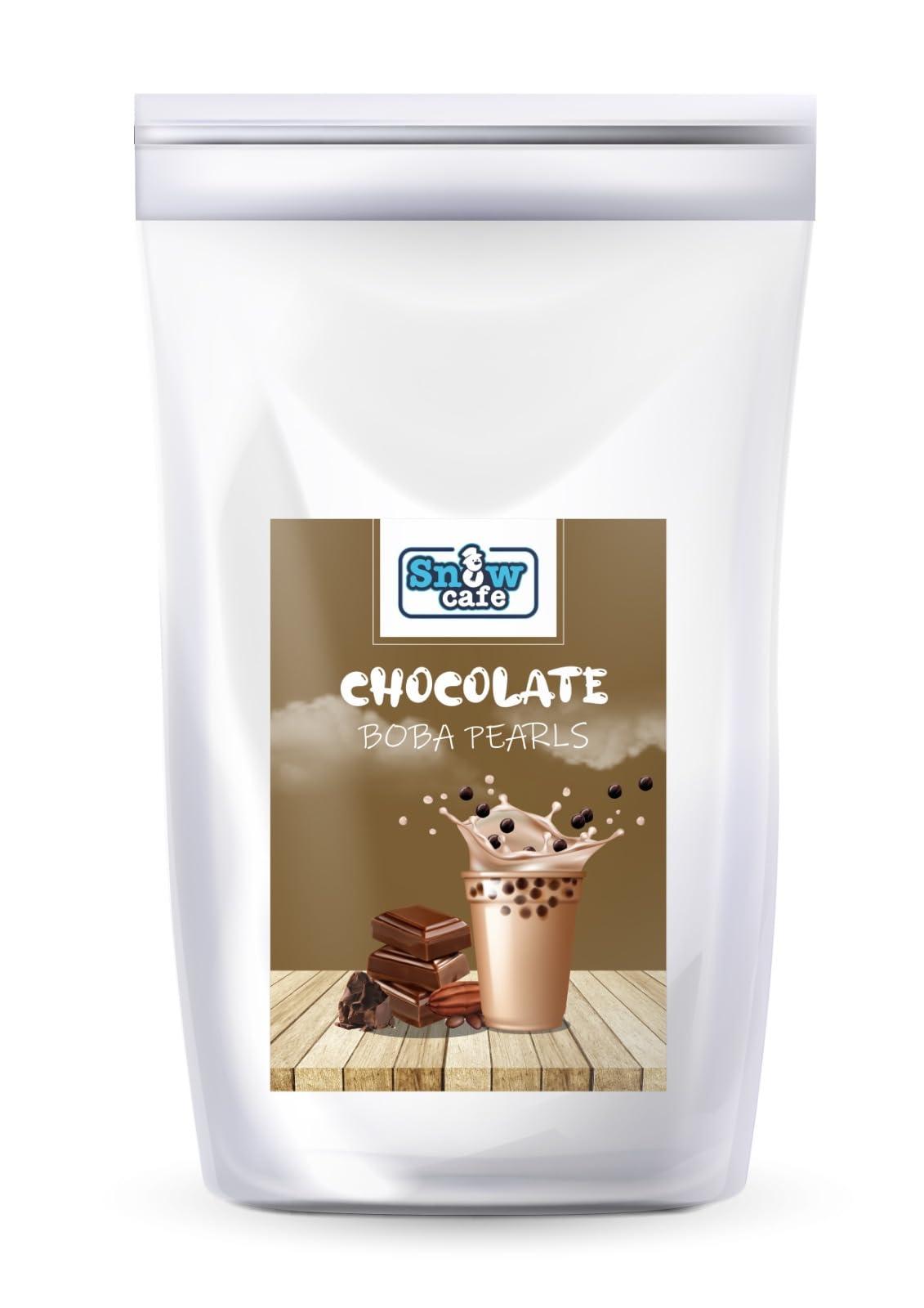 Food Theory Food Theory Chocolate Boba Pearls/Tapioca Pearls/Bubble Tea Chewy Pearls/Chocolate Bubble Tea,500 Grams