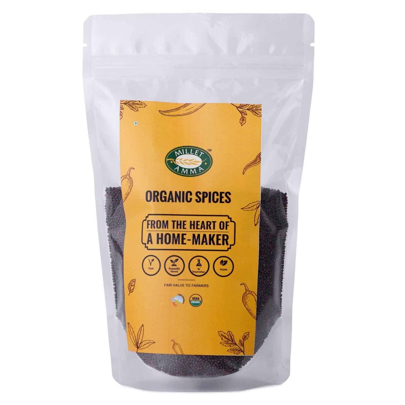 MILLET AMMA Millet Amma Organic Garden Cress Seeds - Pack Of 3 (100g each), Aliv Seeds, Haleem Seeds, Rich In Vitamins, Healthy And Organic Foods, Gluten Free, Vegan, Nutrient Rich, Healthy Living