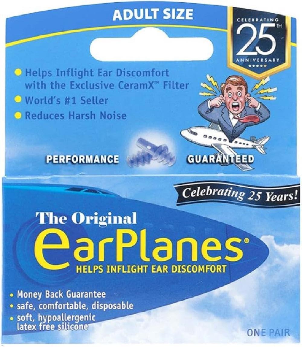 James International Cirrus Healthcare Ear Planes Flight Travel Ear Protection Earplugs New Super Soft 1 Pair EarPlanes : for Adults
