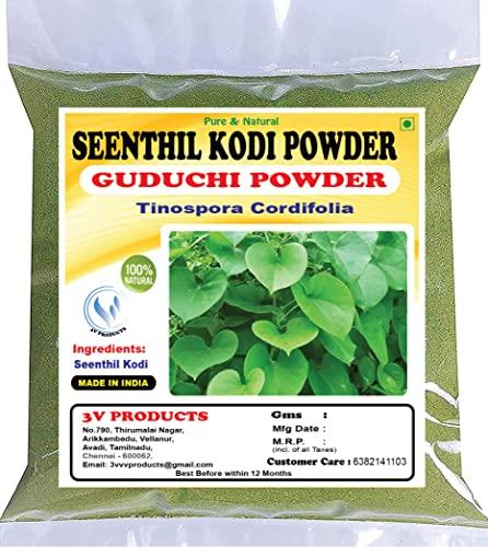 3V PRODUCTS Seenthil kodi Powder 50g | Guduchi Powder | Giloy | Amruthaballi | Tippa teega | Tinospora cordifolia Powder
