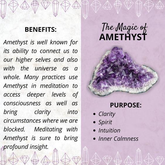 Divinity Crystals Amethyst Cluster Geode Original AAA Grade Brazilian Raw Crystal Stone For Healing and Meditation (228 Grams)