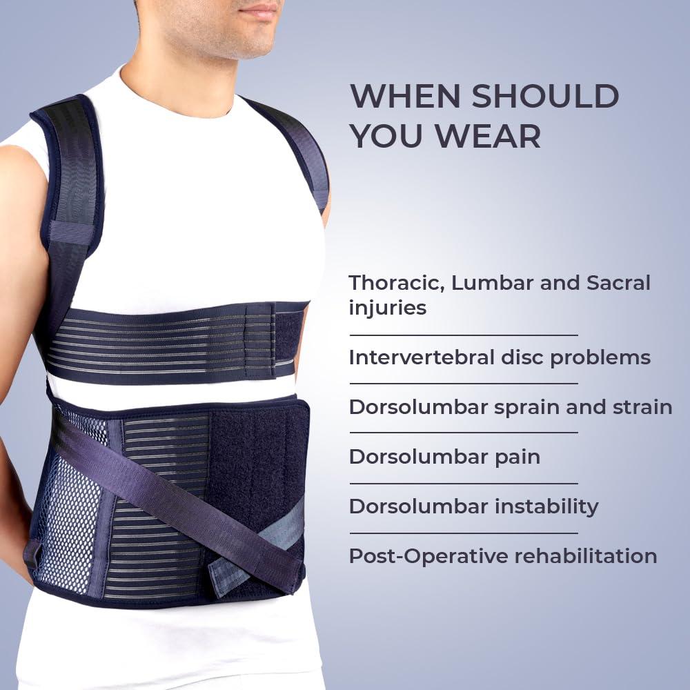 Prime Prime Taylor Brace - Pain relief in the Thoracic, Lumbar, and Sacral regions, including intervertebral disc problems