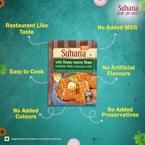 Suhana Suhana Paneer Masala Spice Mix 50g Pouch | Easy To Cook | Ready Mix (Paneer Tikka)