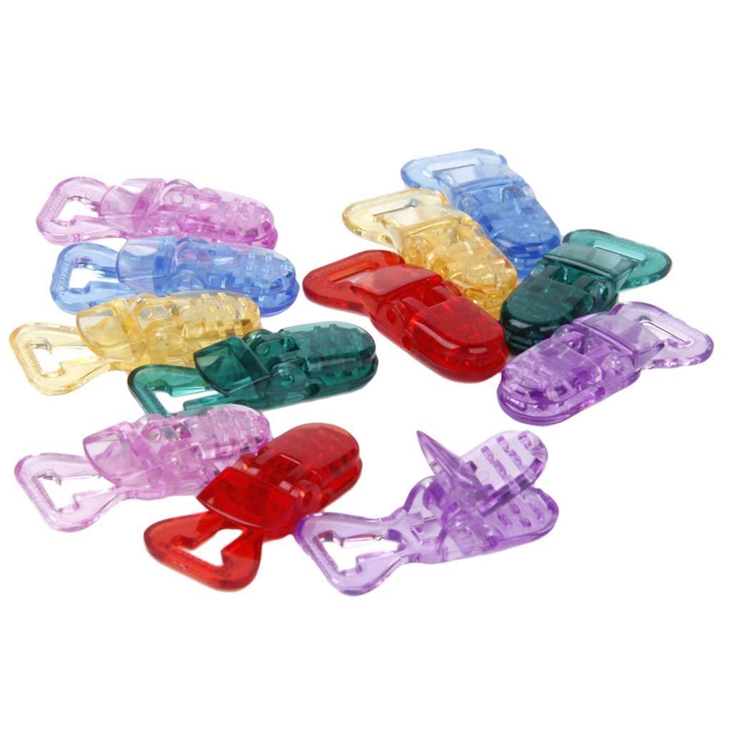 CALANDIS CALANDIS Universal ABS Clip-on Clamps Teeth Clip Nip for Cloth File S 12PCS Colors