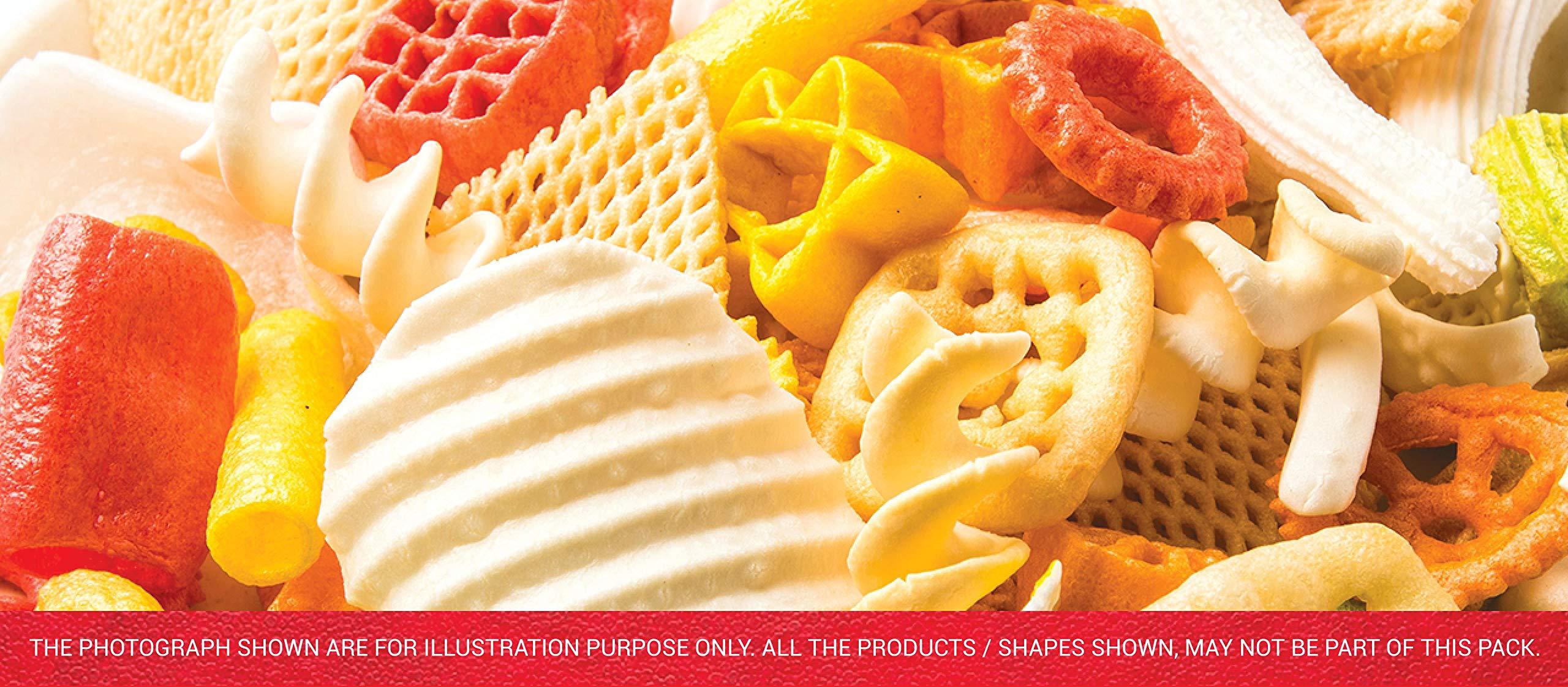 Veganic Fryums Snacks Chips | Ready to Fry | Oval Shape Crunchy Fryum by Veganic | 3D Fryums Snack Pellets | Tastemaker Inside| Papad Chips | Fry Or Microwave | 250 gm | Vegetarian Tasty Healthy Snacks