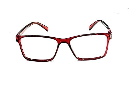 SPEXX SPEXX Reading Glasses For Men And Women Anti Glare 1.00 1.25 1.50 1.75 2.00 2.25 2.50 2.75 3.00 3.25 3.50 3.75 4.00 4.25 4.50 4.75 5.00 Transprant Merron Colour Square Frame (3.75)