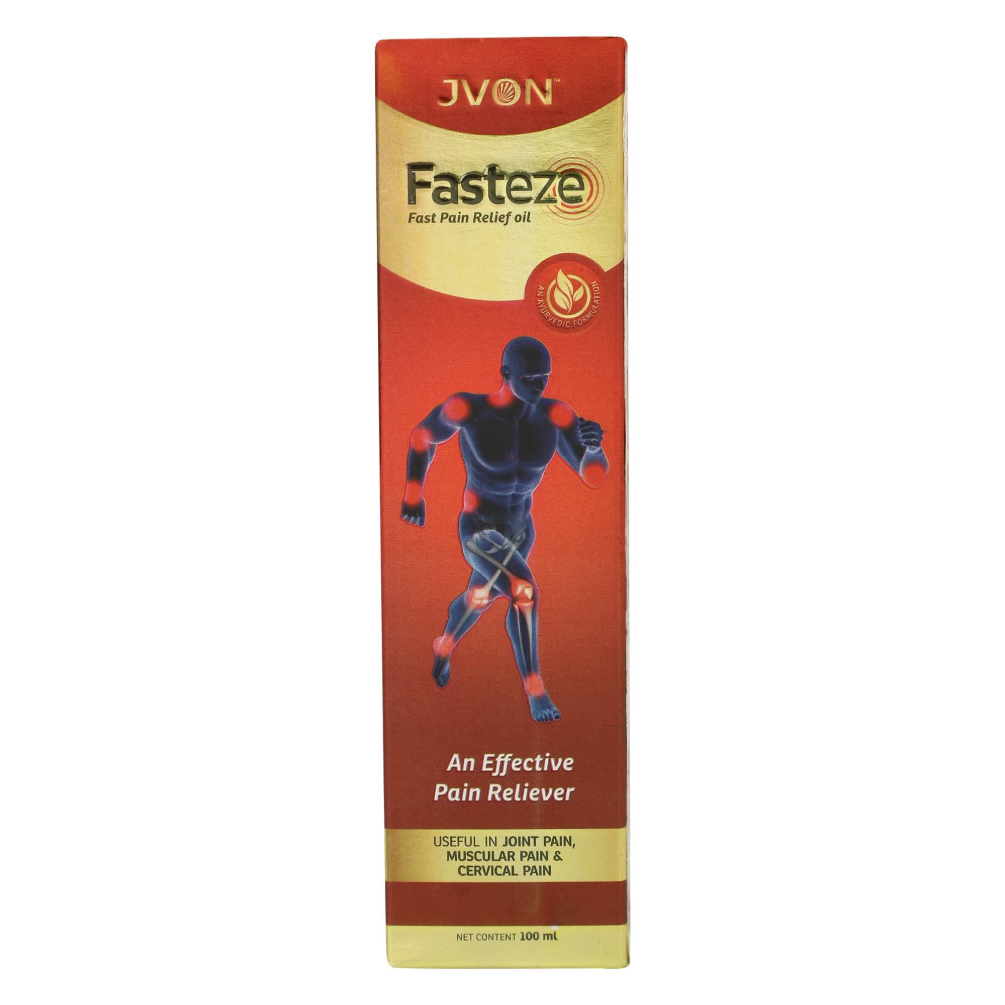 JVON JVON Fasteze Fast Pain Releif Oil an Effective Pain Reliever Useful in Joint Pain.-100 ml.