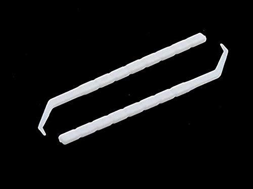 xjs XJS Plastic Household Teeth Cleaning Tool Curved Hook Toothpicks White (150 Pcs)