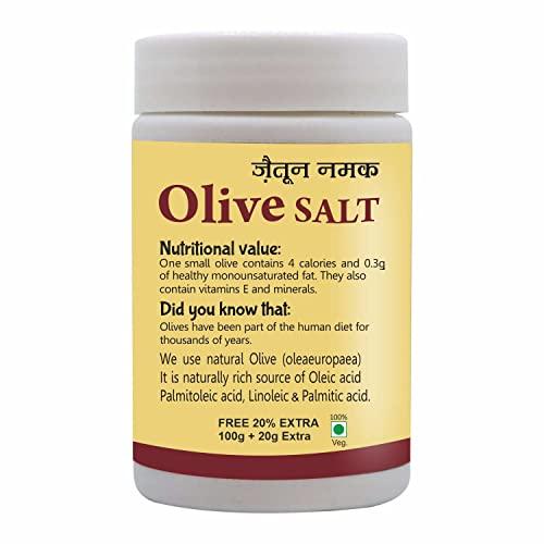 Harc Herbal Canada Health Choice Olive Salt (Zaitun Ka Namak) | 120g-Pack of 5 | Best Helpful for Boost Immunity | 100% Pure & Natural Ayurvedic Salt