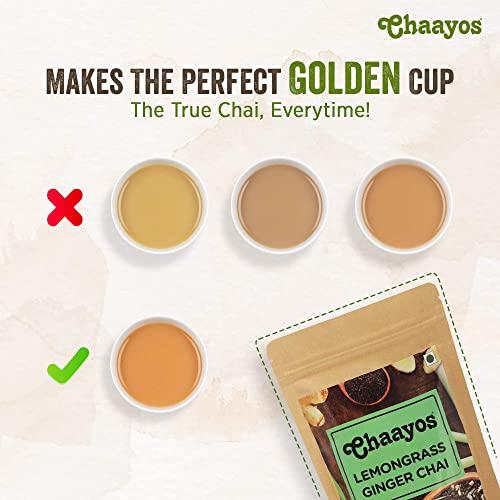 Chaayos Chaayos Lemongrass Ginger Tea - Premium Chai Patti for Cough & Cold Remedy (300g)