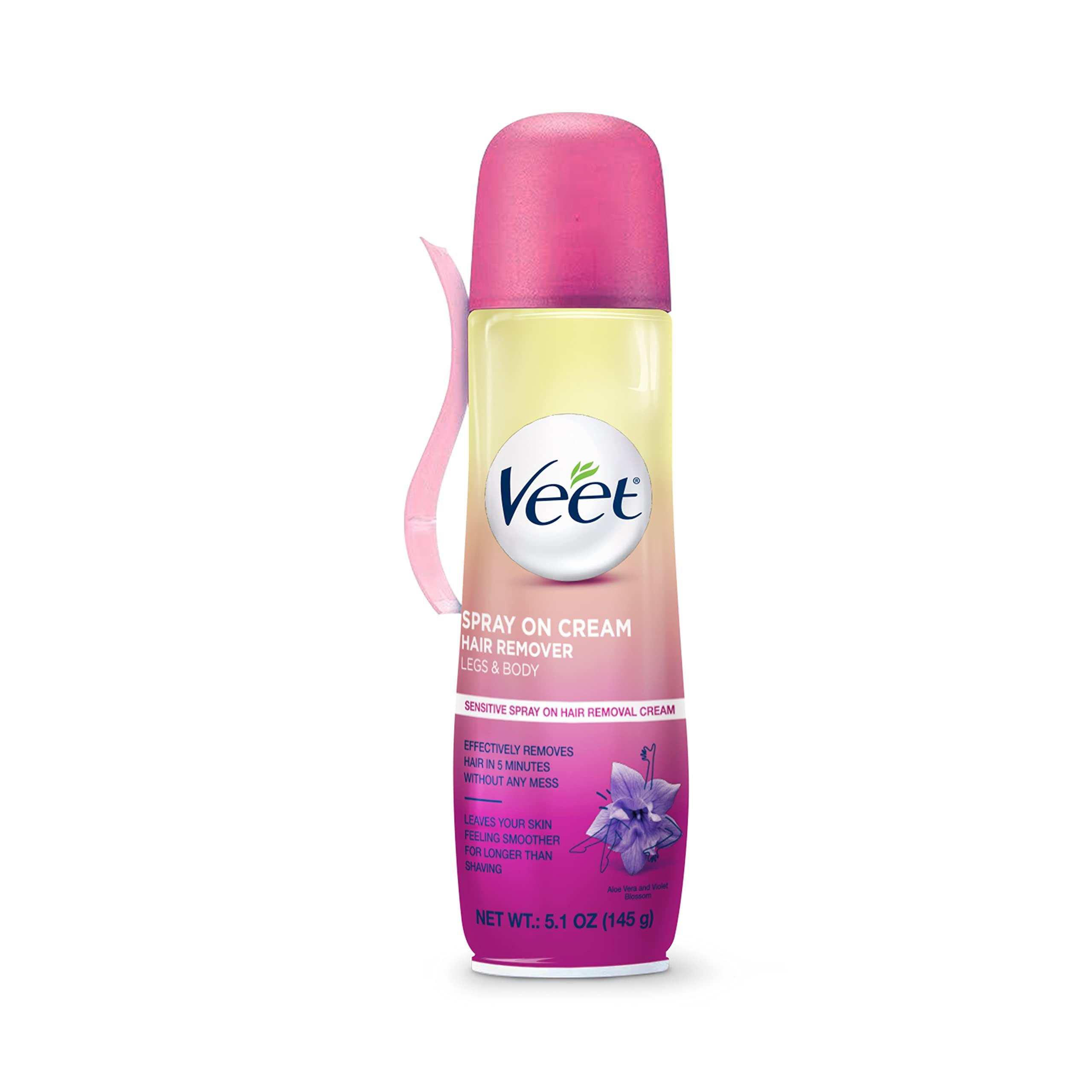 Veet Veet Spray On Hair Remover Cream For Women, Sensitive Formula, 5.10 Ounce