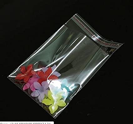 Generic CEN Self Adhesive Transparent Plastic/Polythene Pouch Bags Covers ( 75 Pouches ) | Reusable/Resealable Multipurpose Pouches for Jewelry, Packing, Storage (3 X 4 Inches)