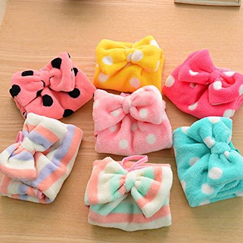 HEALLILY HEALLILY 6PCS Soft Hanging Hand Towel for Bathroom Kitchen with Hanging Loop Super Soft Absorbent Machine Washable Quick Dry Random Color