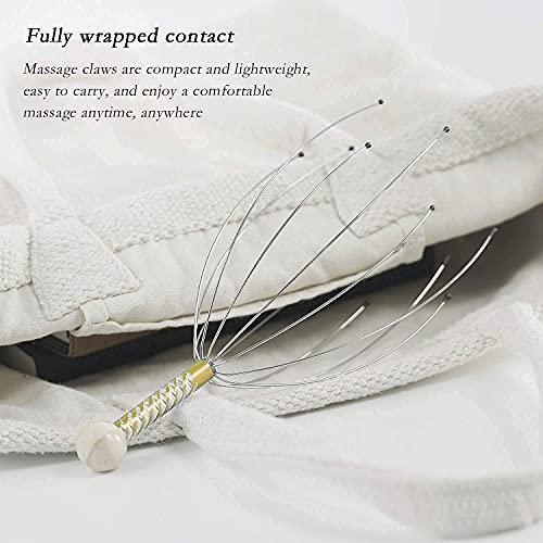 Spefez Spefez Scalp Massage Machine Head Massager Scalp Scratcher 12 Fingers/8 Fingers Rollers Ball Head Scratcher For Head Massage Body Relaxing Hair Massage Combo(MultiColor) (Combo)