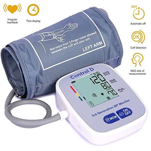 Control D Control D 3rd Generation USB Port to Power BP Machine Fully Automatic Comfort Digital Electronic Blood Pressure BP Monitor Machine with Mdi Technology (Silver)